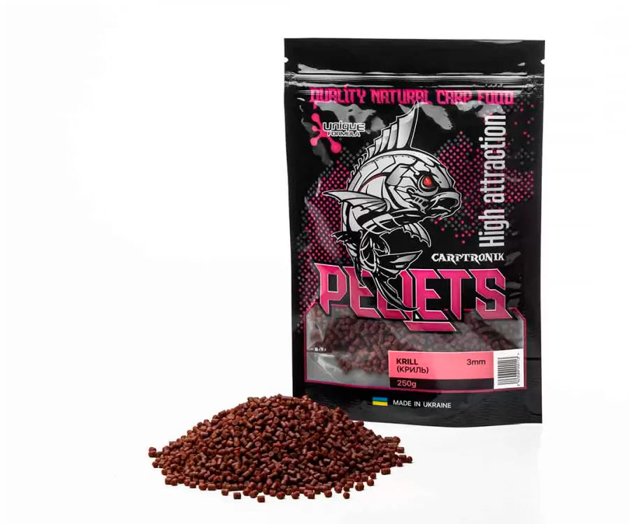 Пелетс Carptronik Method/Stik Mix Pellets Krill 3мм 250г