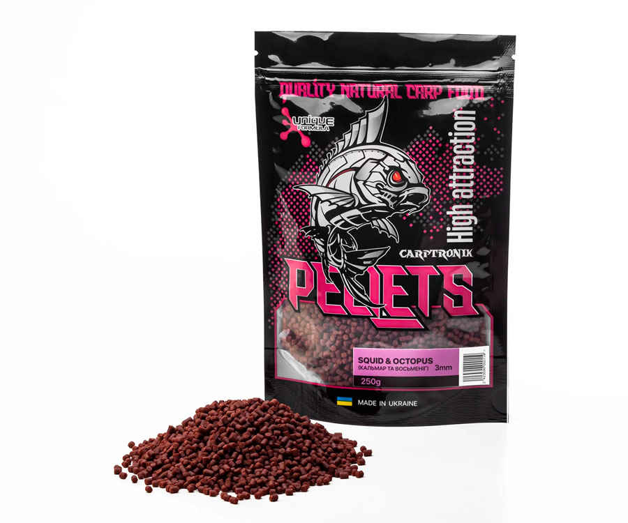 Пелетс Carptronik Method/Stik Mix Pellets Squid&Octopus 3мм 250г