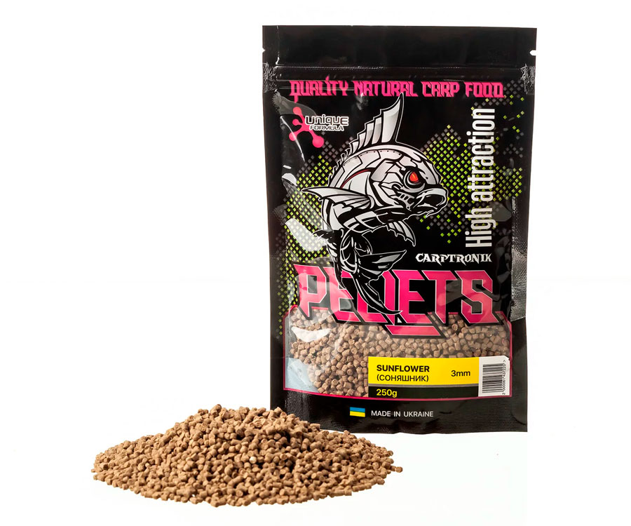 Пелетс Carptronik Method/Stik Mix Pellets Sunflower 3мм 250г