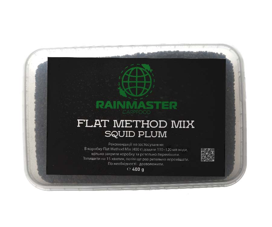 Прикормка Rainmaster Flat Method Mix Squid Plum