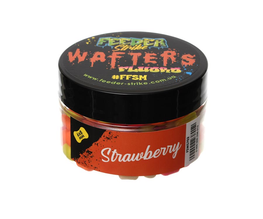 Бойлы Feeder Strike Wafters Toxic 6x8мм Strawberry