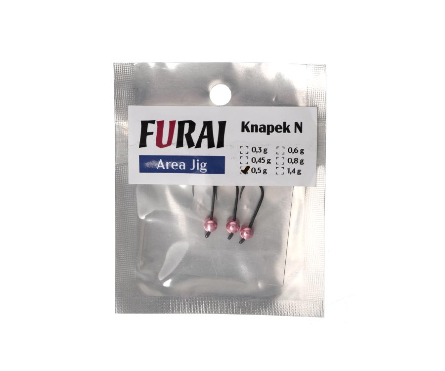 Джиг-головка Furai Area Jig Knapek N #8 0.5г Anodizing Pink
