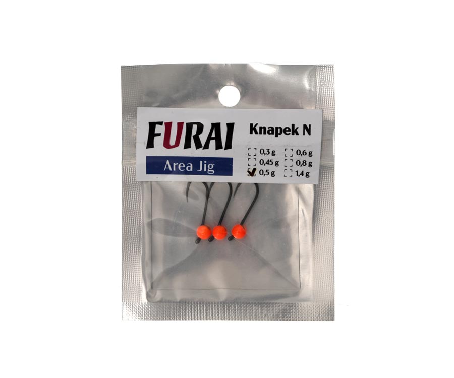Джиг-головка Furai Area Jig Knapek N #8 0.5г Orange