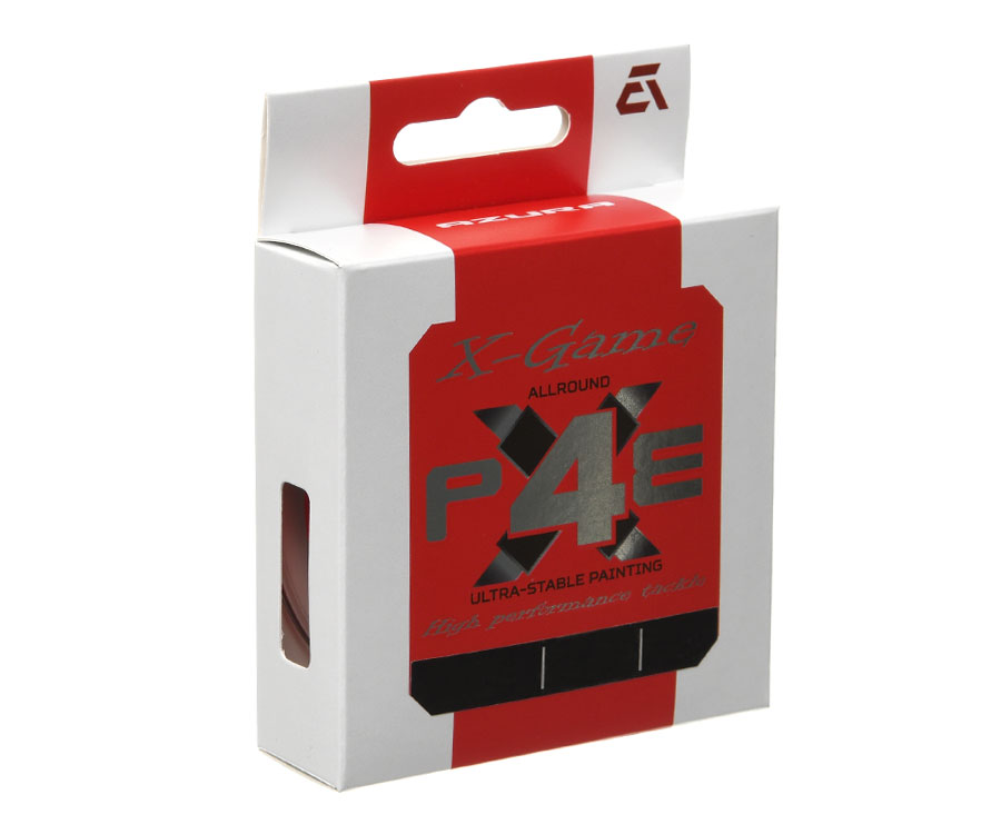 Шнур Azura X-Game PE X4 150м Fiery Red #0.5 0.117мм