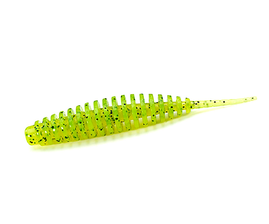 Червь Fishup Tanta 1.5" #055 Chartreuse/Black