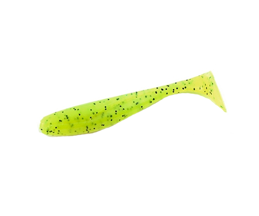 Виброхвост Fishup Wizzle Shad 3" #055 Chartreuse/Black