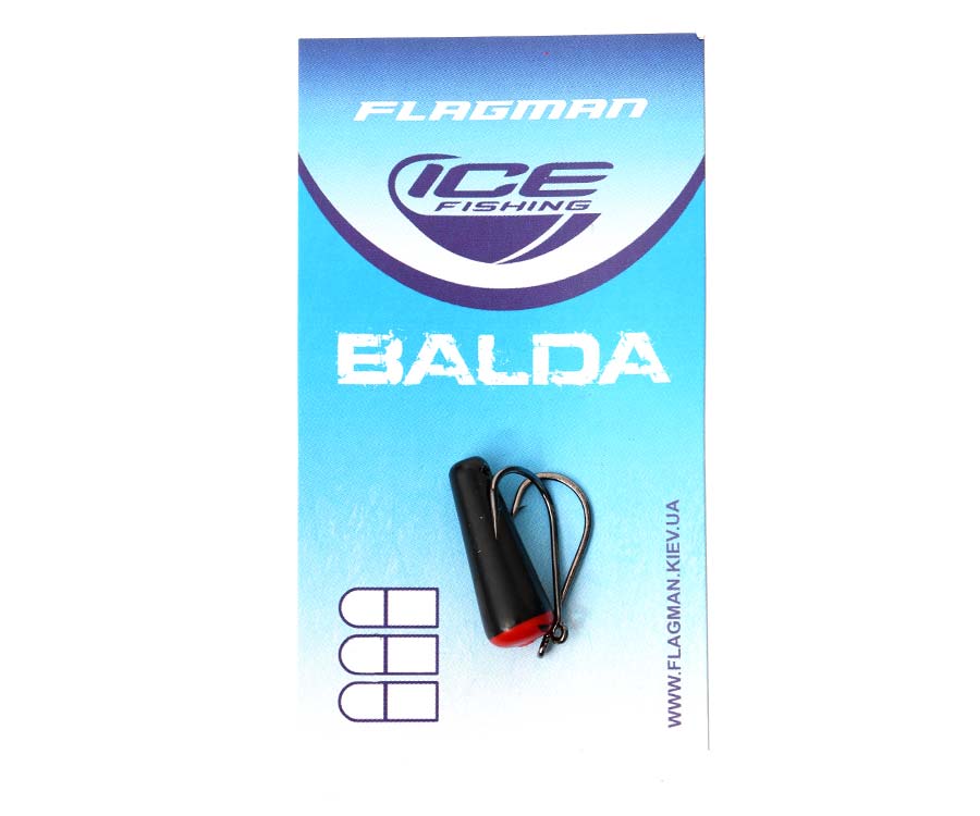 Зимова приманка Flagman Balda Black/Red 6г