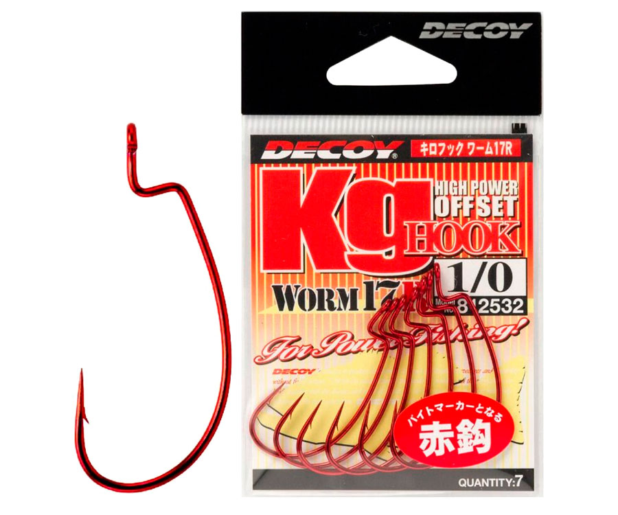 Гачки Decoy Worm17R Kg Hook R №1/0