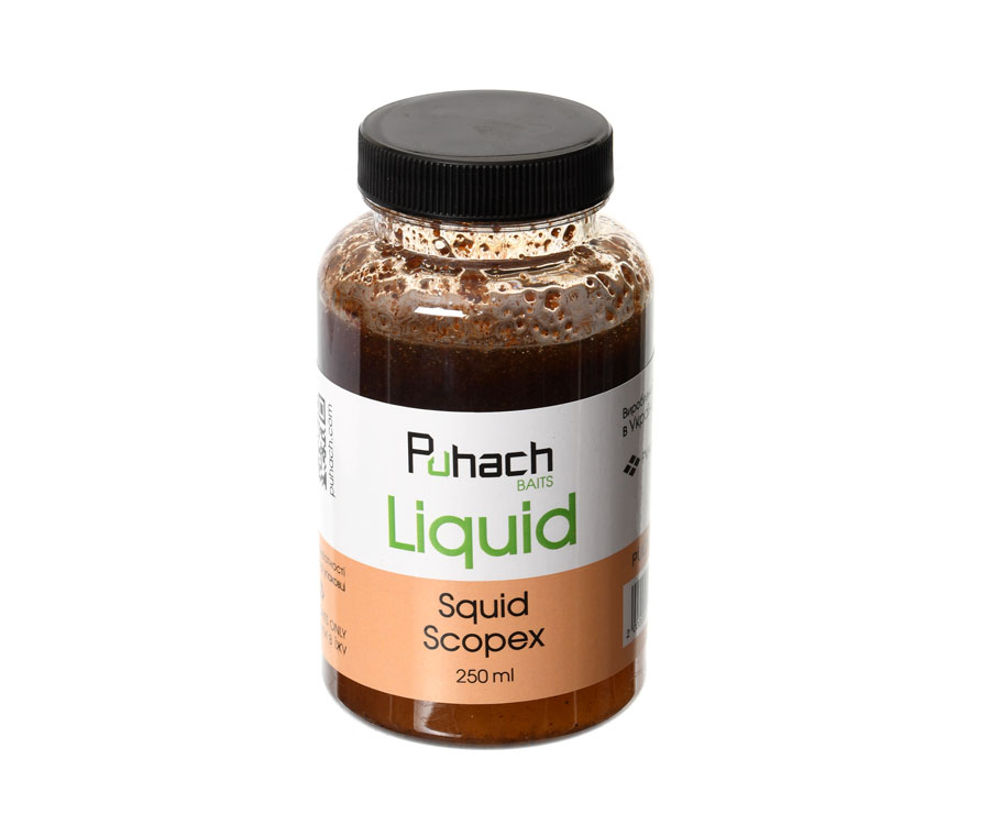 Ліквід PuhachBaits Liquid 250мл Squid Scopex