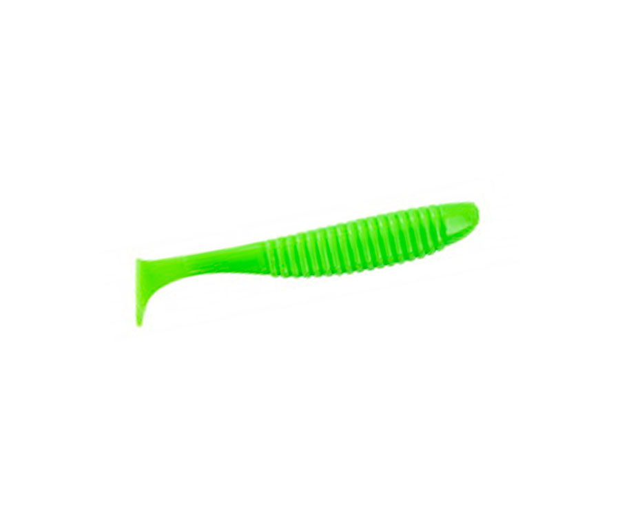 Виброхвост Angry Baits Shiner 3" Acid Green UV