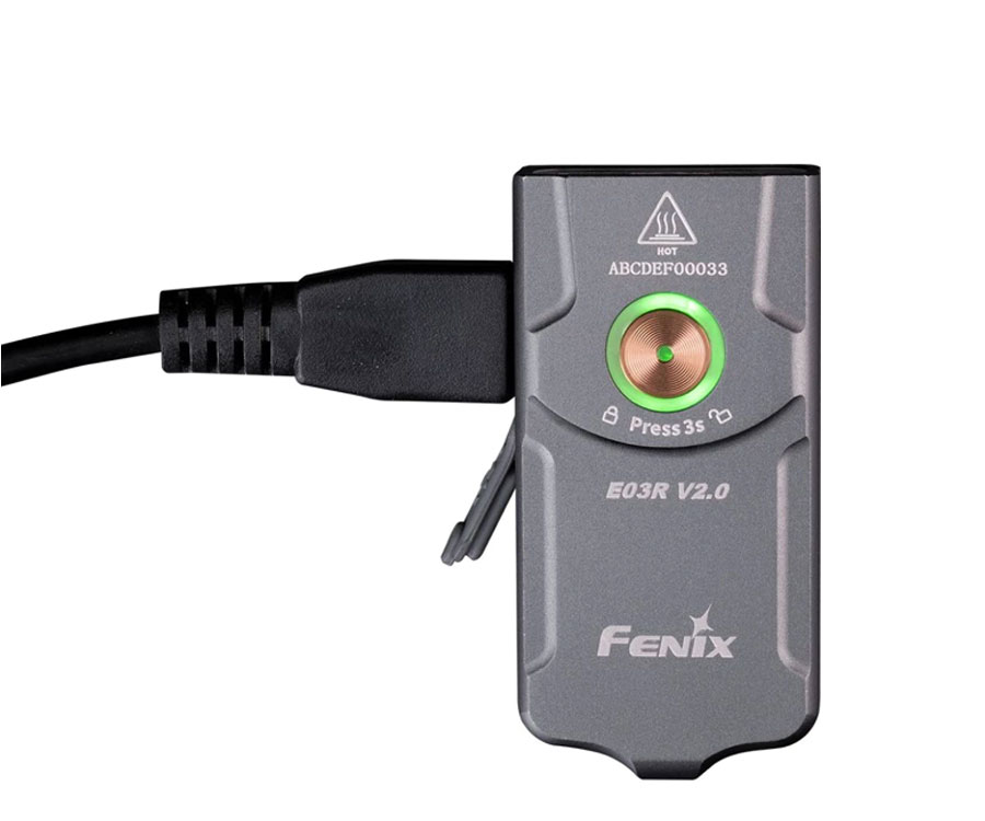 Фонарь Fenix E03R V2.0 Grey