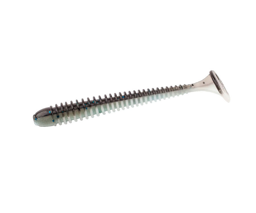 Виброхвост Angry Baits Zander Worm 3.6" White Mouse UV