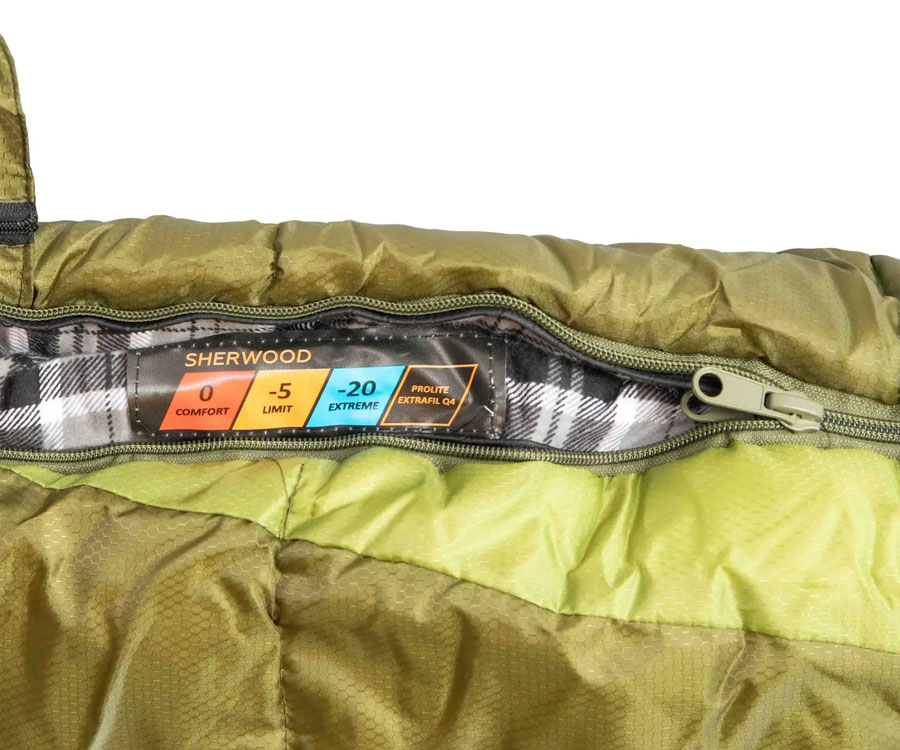 Спальный мешок Tramp Sherwood Regular левый dark-olive/grey 220/80