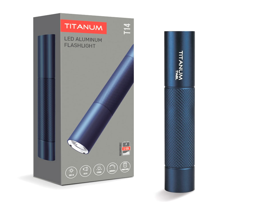 Портативний ліхтарик Titanum  TLF-T14BL 300Lm 5000K