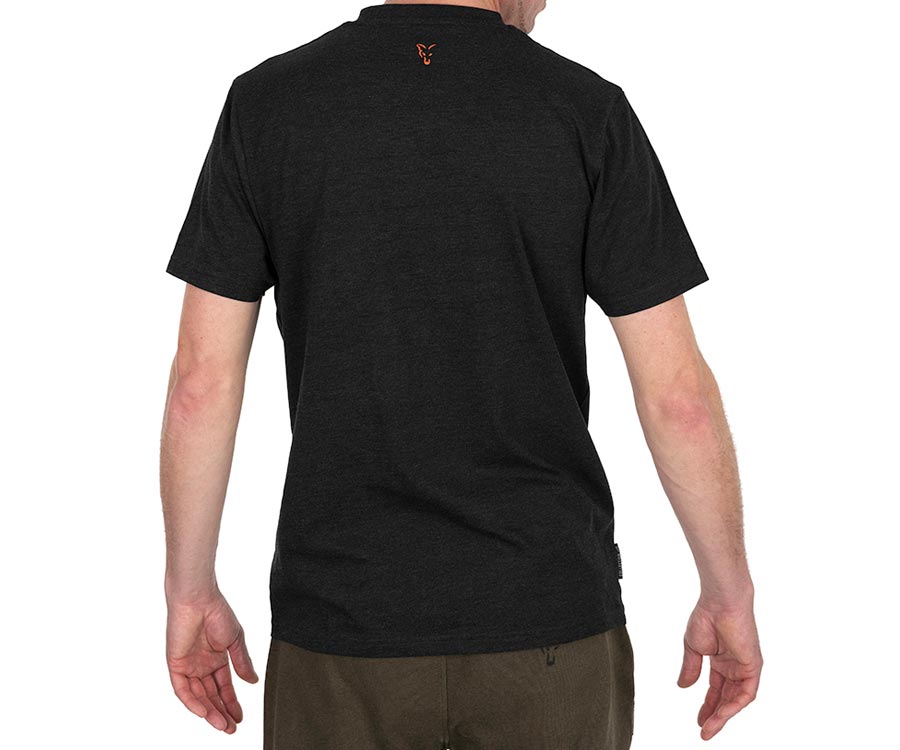 Футболка FOX Black Marl T-Shirt Black & Orange S