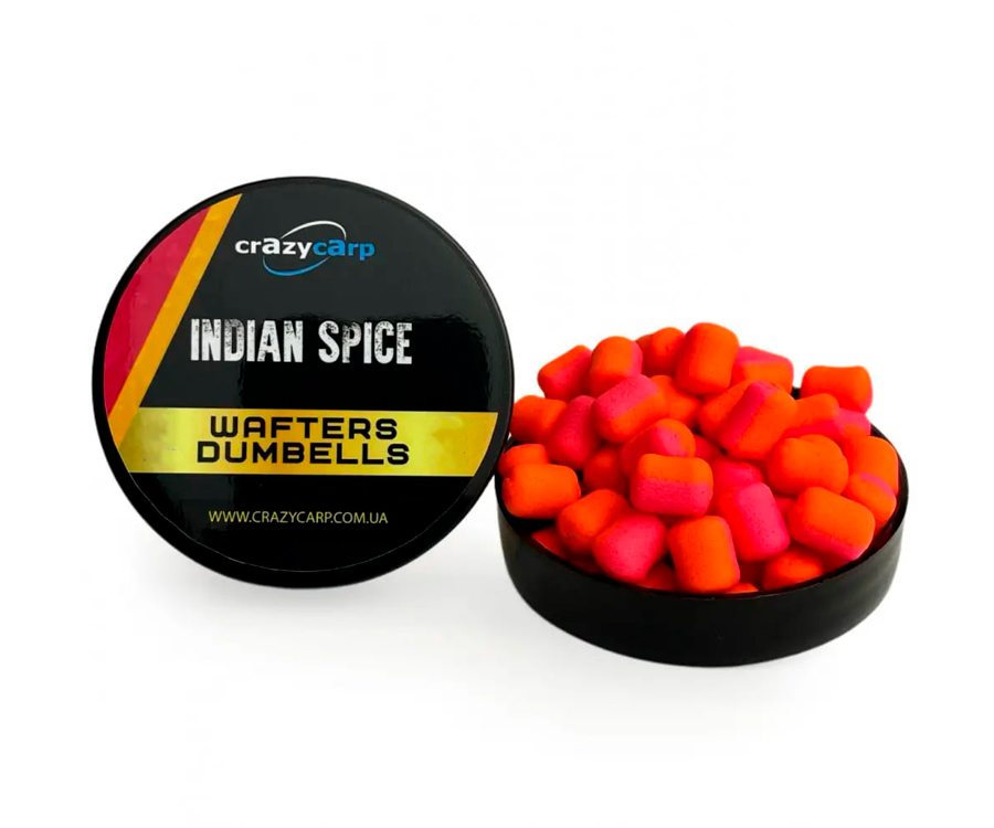 Бойли Crazy Carp Wafters Dumbbells 8x10мм Indian Spice