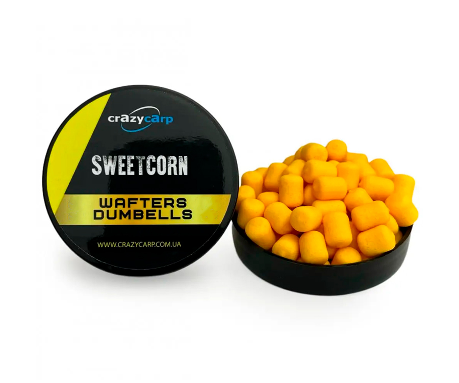 Бойли Crazy Carp Wafters Dumbbells 8x10мм Sweetcorn