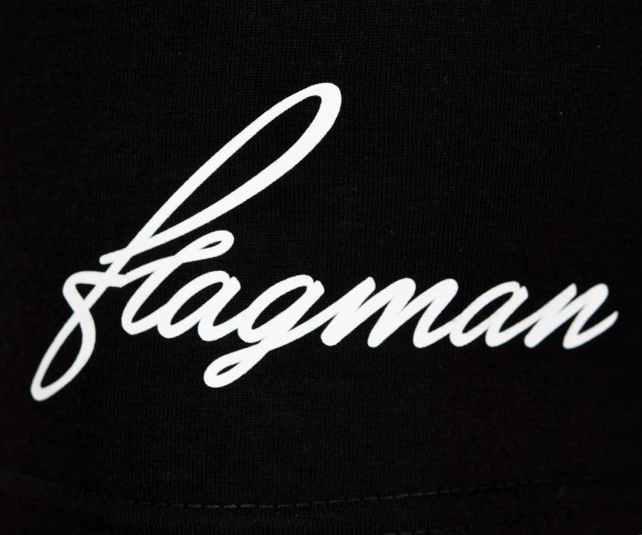 Футболка Flagman Класична 160г/м Black Плітка Маленька M