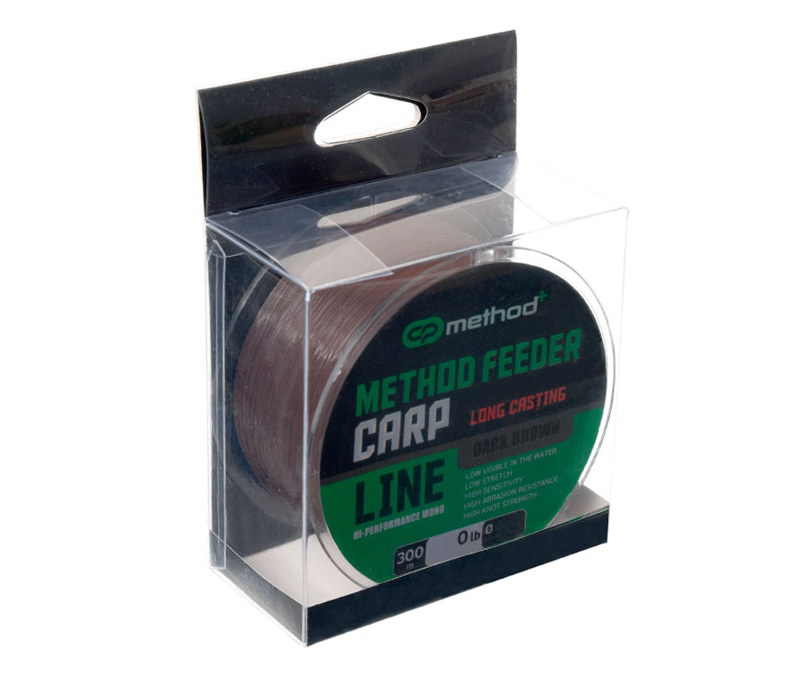 Жилка Carp Pro Method+ Method Feeder Carp Dark Brown 300м 0.25мм