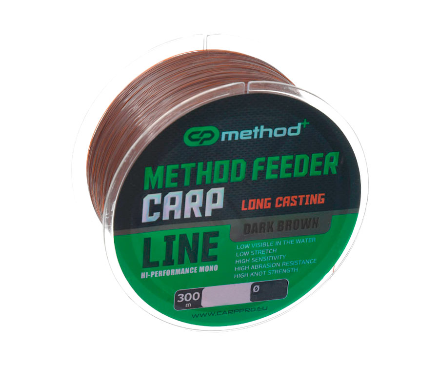 Леска Carp Pro Method+ Method Feeder Carp Dark Brown 300м 0.40мм