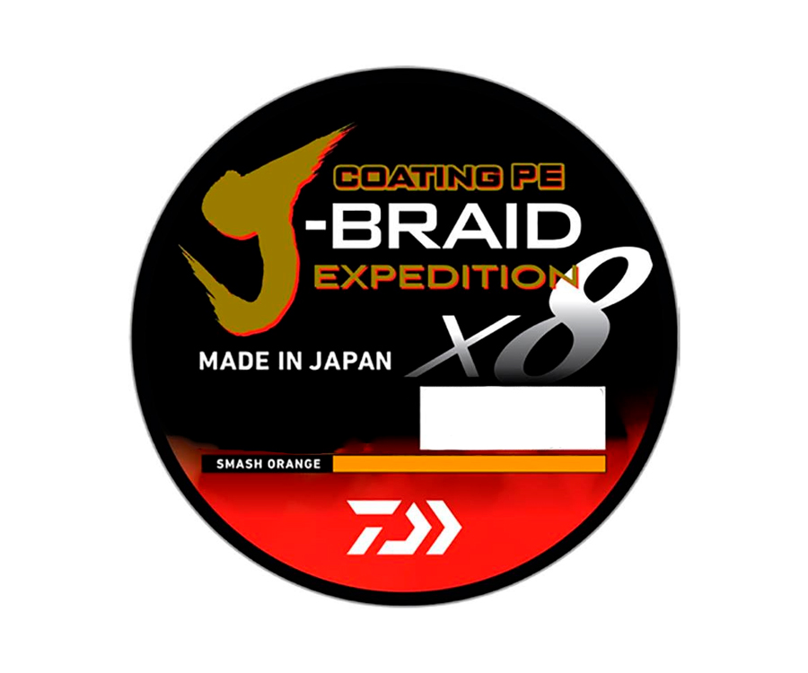 Шнур Daiwa J-Braid Expedition X8E 150м 0.20мм Smash Orange