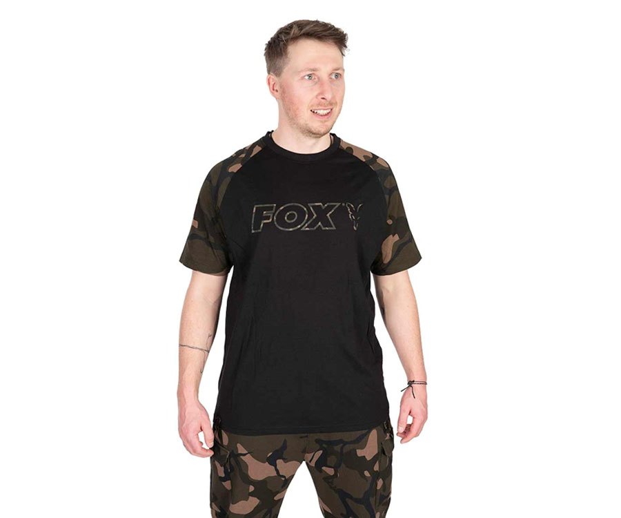 Футболка Fox Black/ Camo OutlineT large