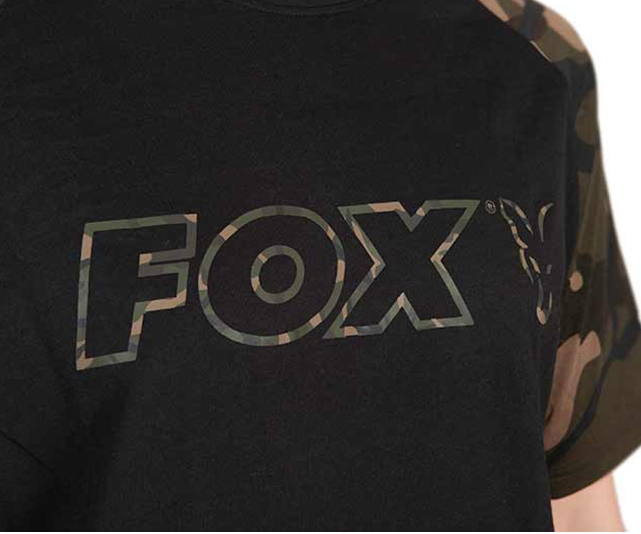 Футболка Fox Black/ Camo OutlineT large