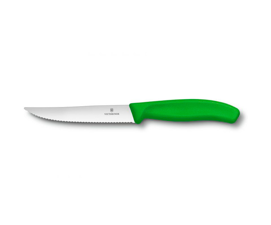 Кухонний ніж Victorinox SwissClassic Steak&Pizza 12см Green