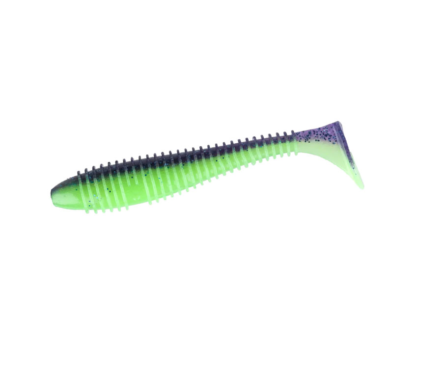 Виброхвост Keitech Swing Impact Fat 3.8" pal#06 violet lime berry