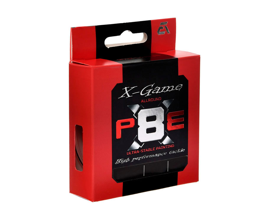 Шнур Azura X-Game PE X8 Fiery Red 150м #3 0.296мм