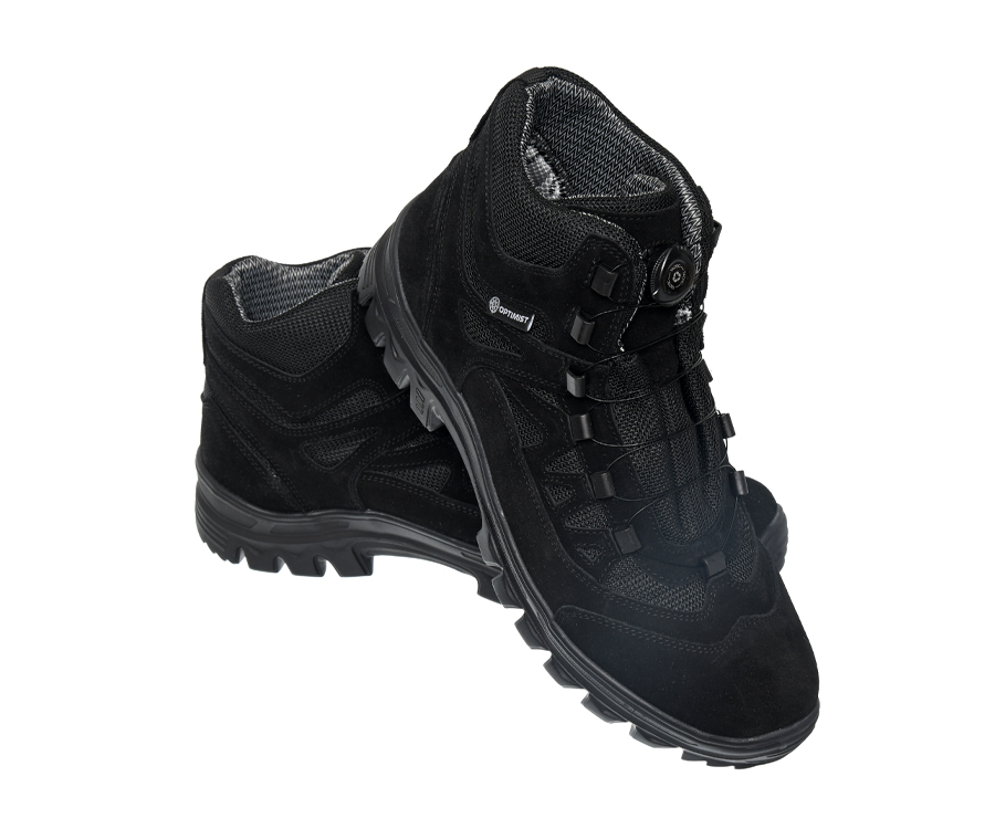 Треккинговые ботинки на автошнуровке Optimist Solld Trekking&Tactical Black 45