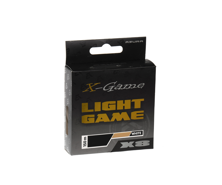 Шнур Azura X-Game Light Game X8 PE White 150м #0.3 0.094мм