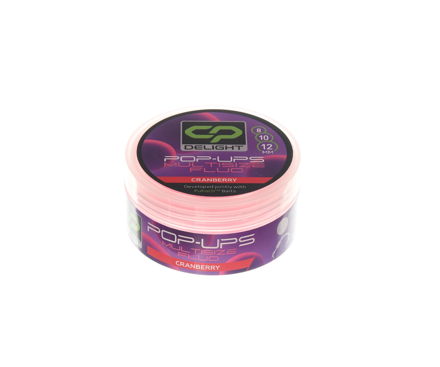 Бойли Carp Pro Delight Multisize Fluo Pop Ups 8/10/12мм Cranberry