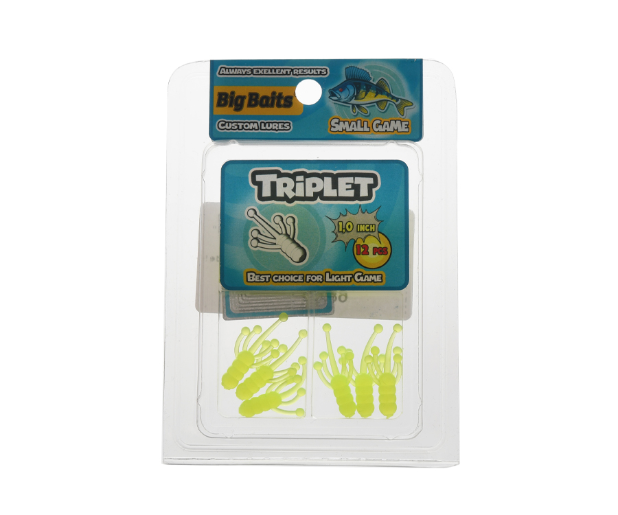 Нимфа Big Baits Triplet 1" #307 Lemon