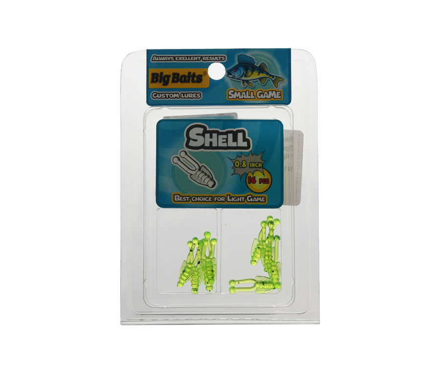 Нимфа Big Baits Shell 0.8" #106 Green Pumpkin