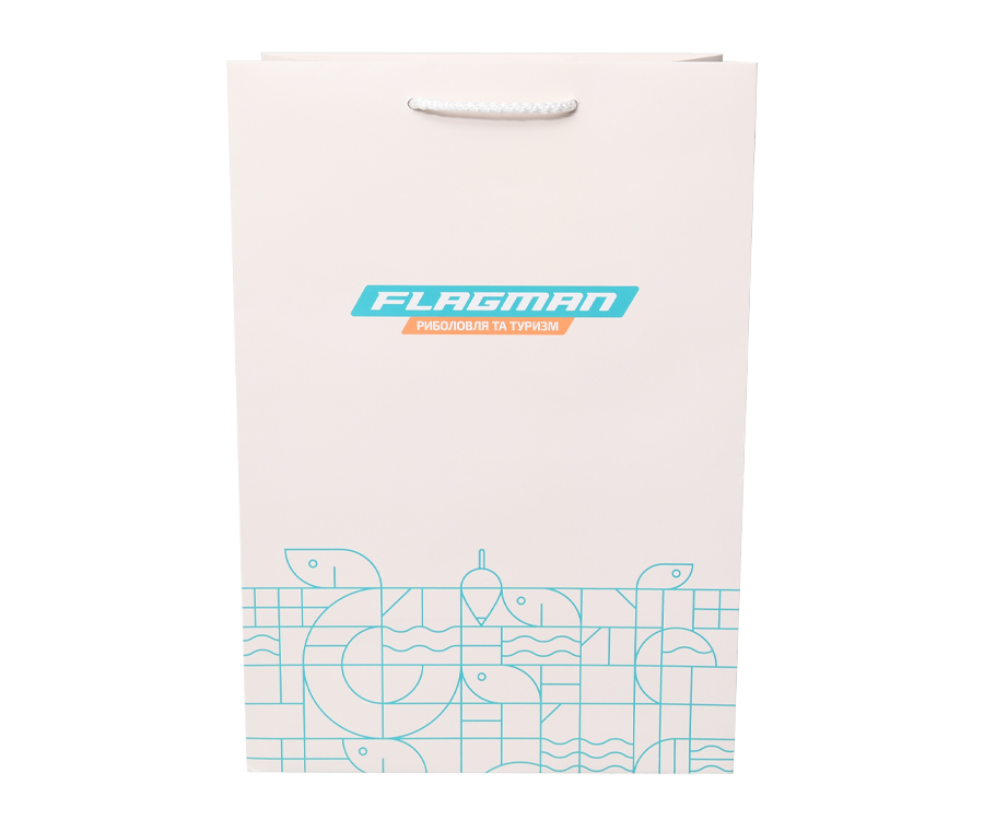 Пакет подарочный Flagman 40x28x18см Beige